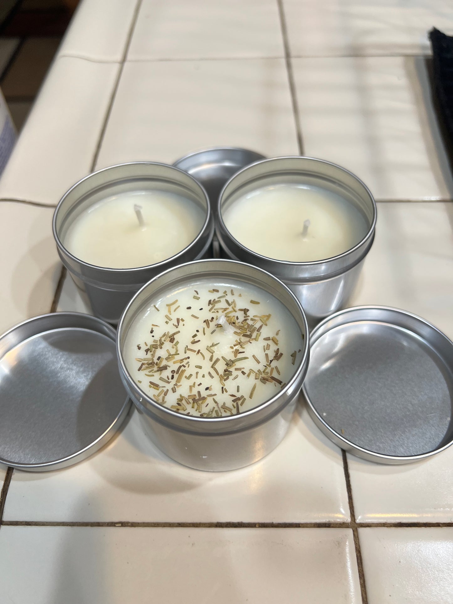 Organic soy wax scented candles